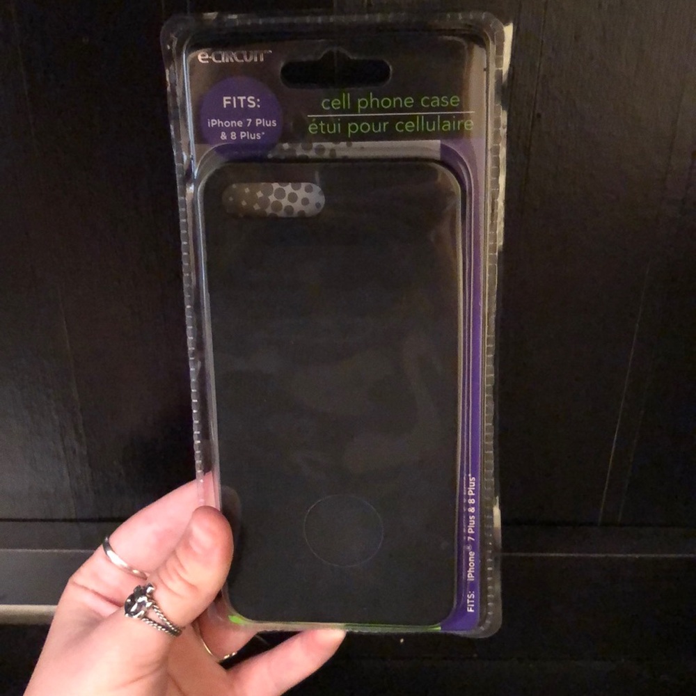 Plain black iPhone case for 7+ & 8+